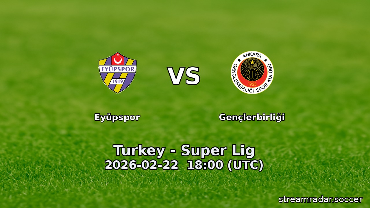 Eyüpspor vs Gençlerbirliği