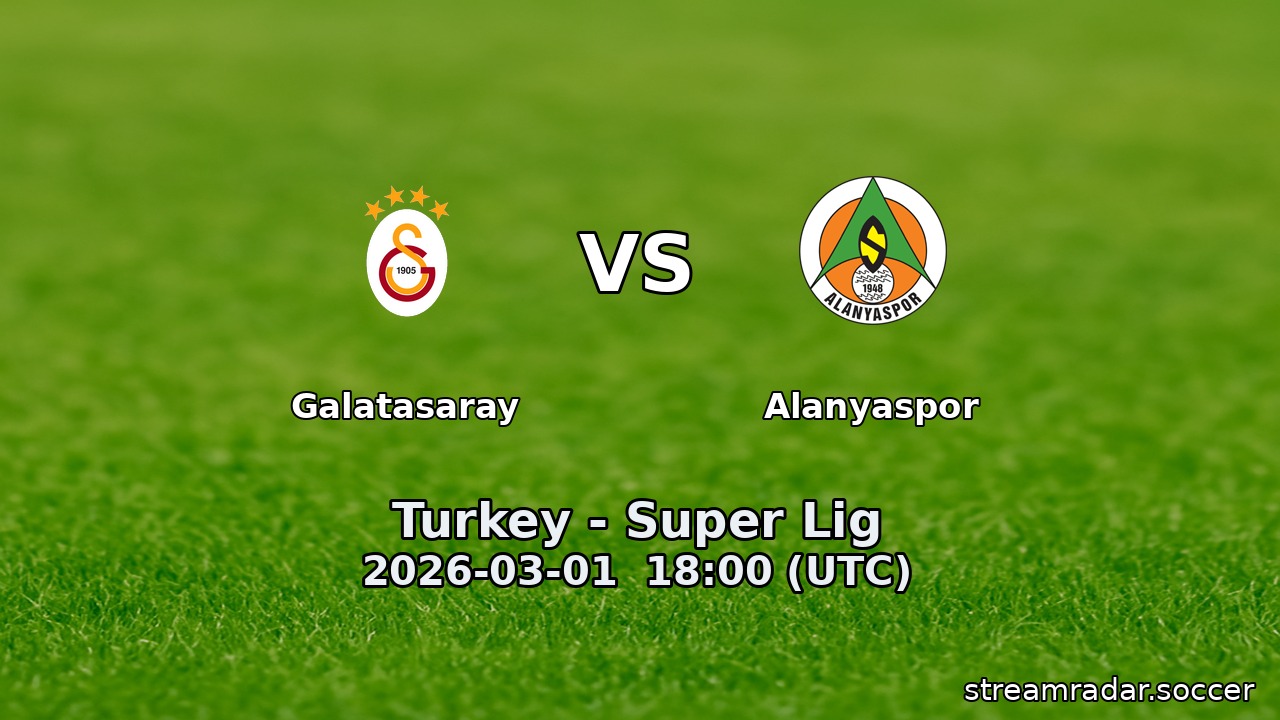 Galatasaray vs Alanyaspor