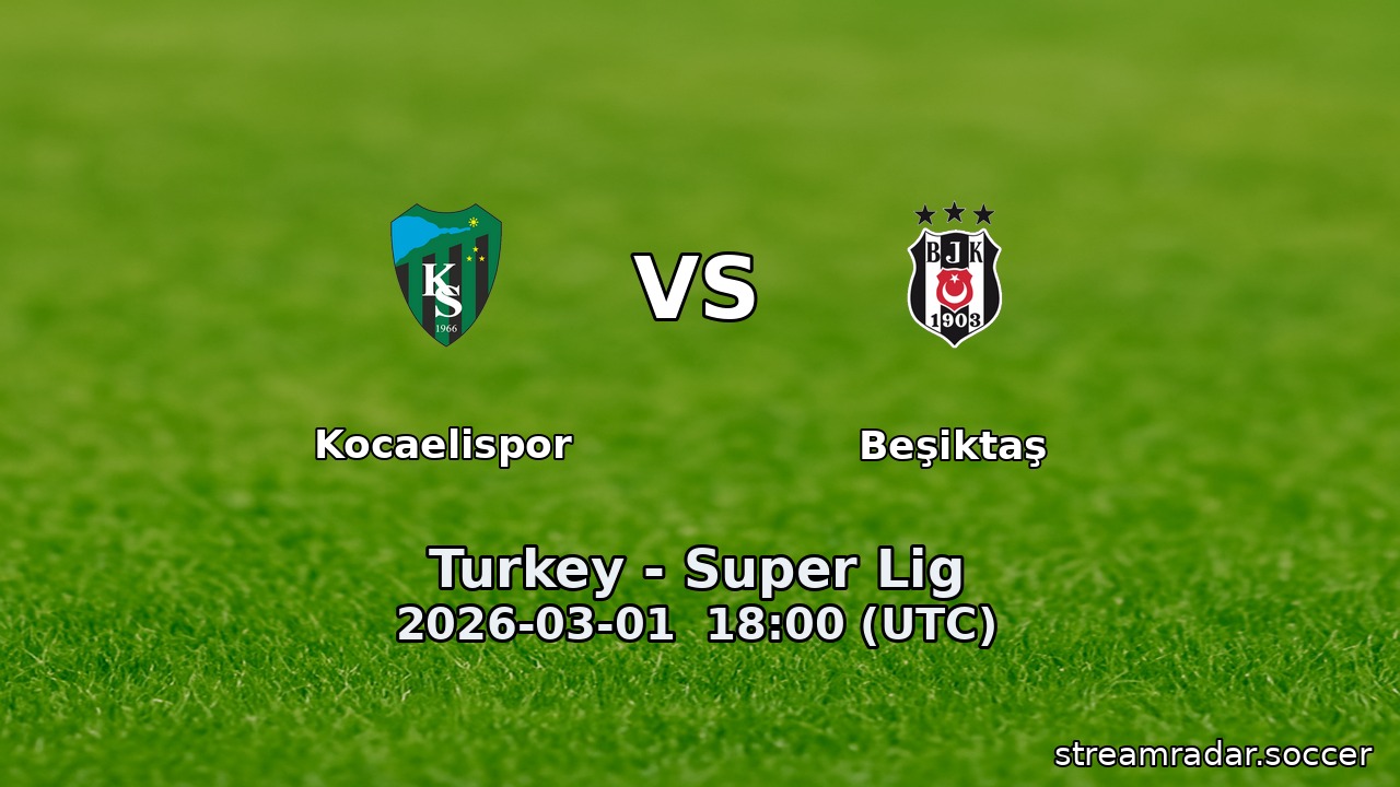 Kocaelispor vs Beşiktaş