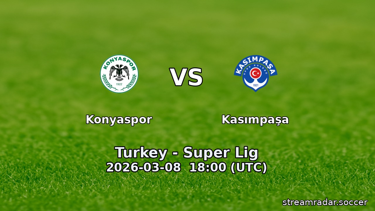 Konyaspor vs Kasımpaşa