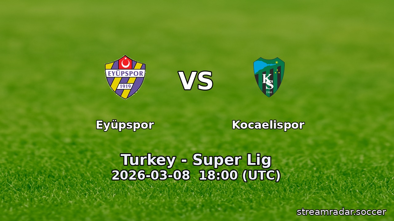 Eyüpspor vs Kocaelispor