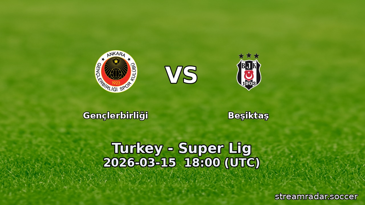 Gençlerbirliği vs Beşiktaş