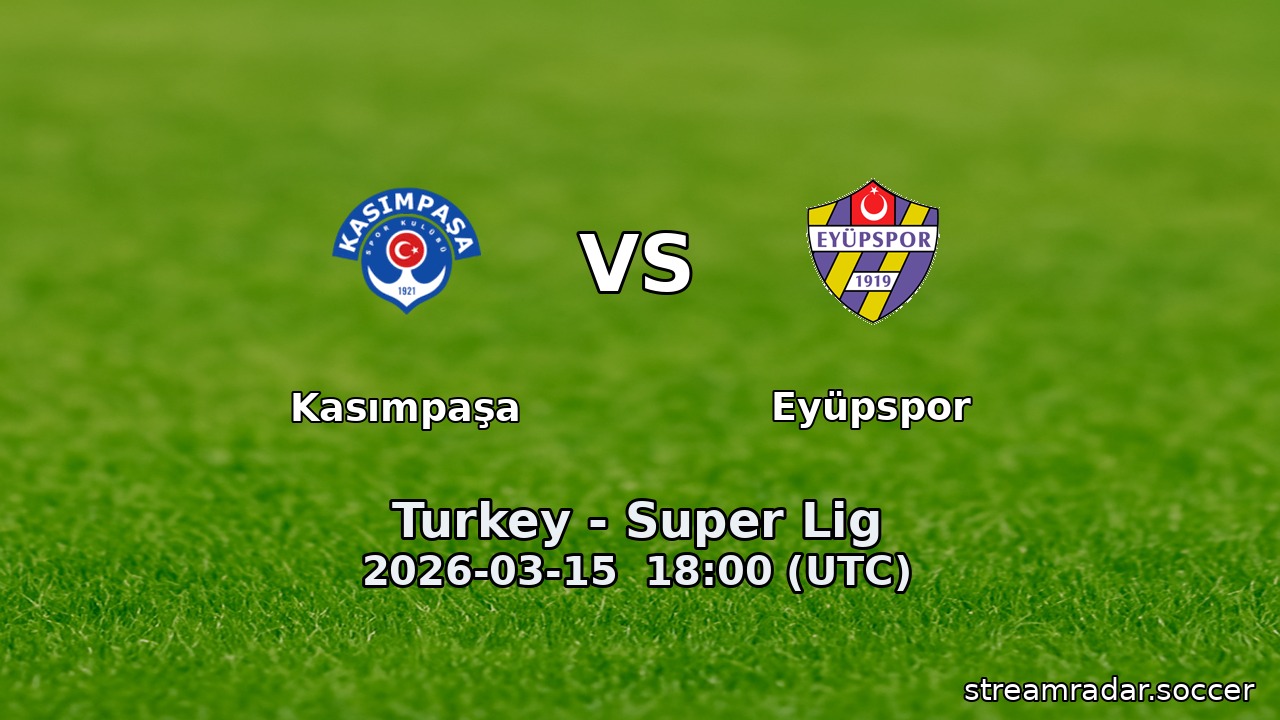Kasımpaşa vs Eyüpspor