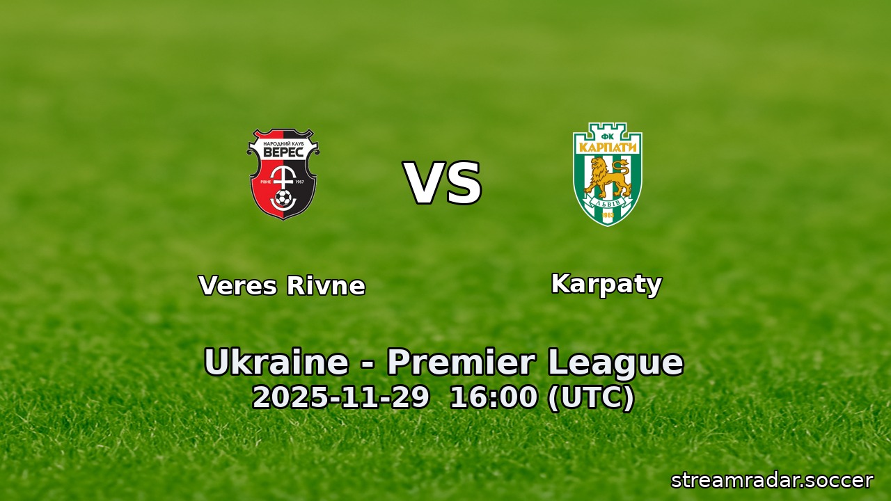 Veres Rivne vs Karpaty