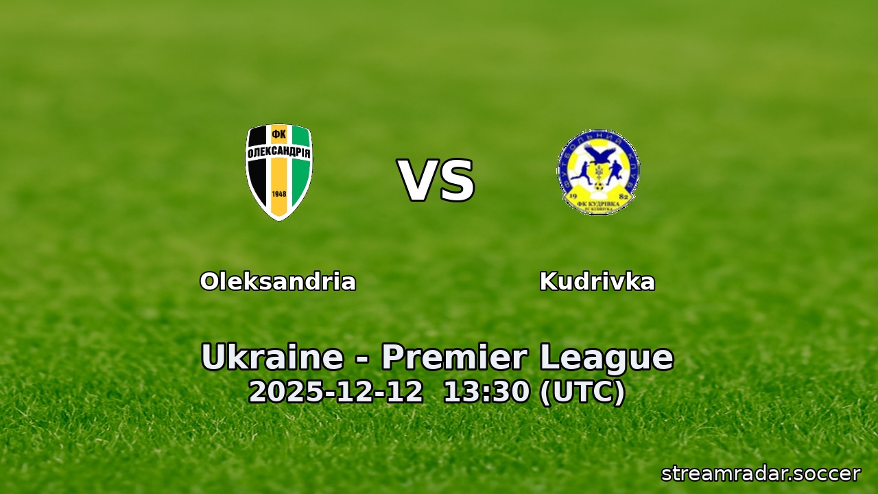 Oleksandria vs Kudrivka