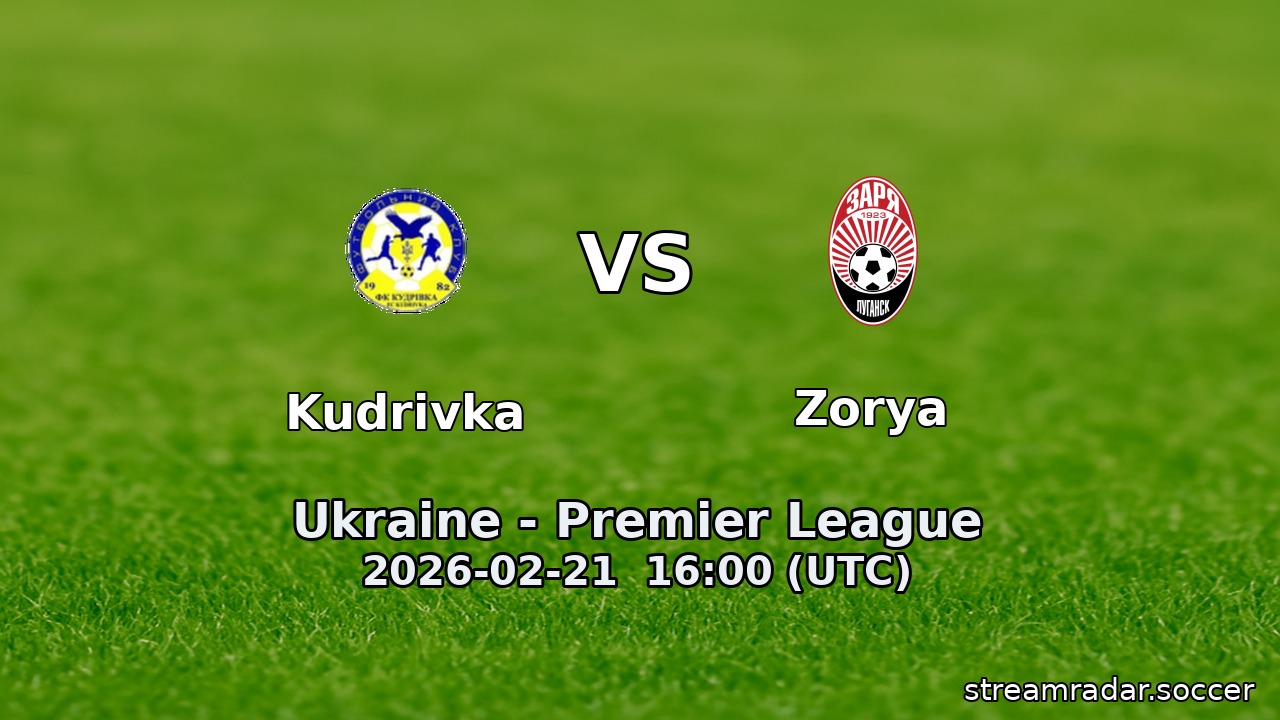 Kudrivka vs Zorya