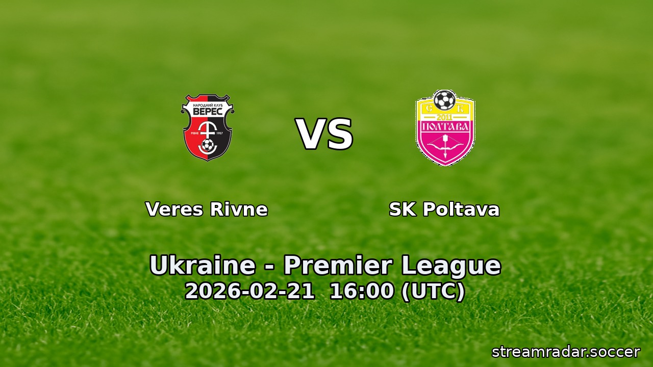 Veres Rivne vs SK Poltava