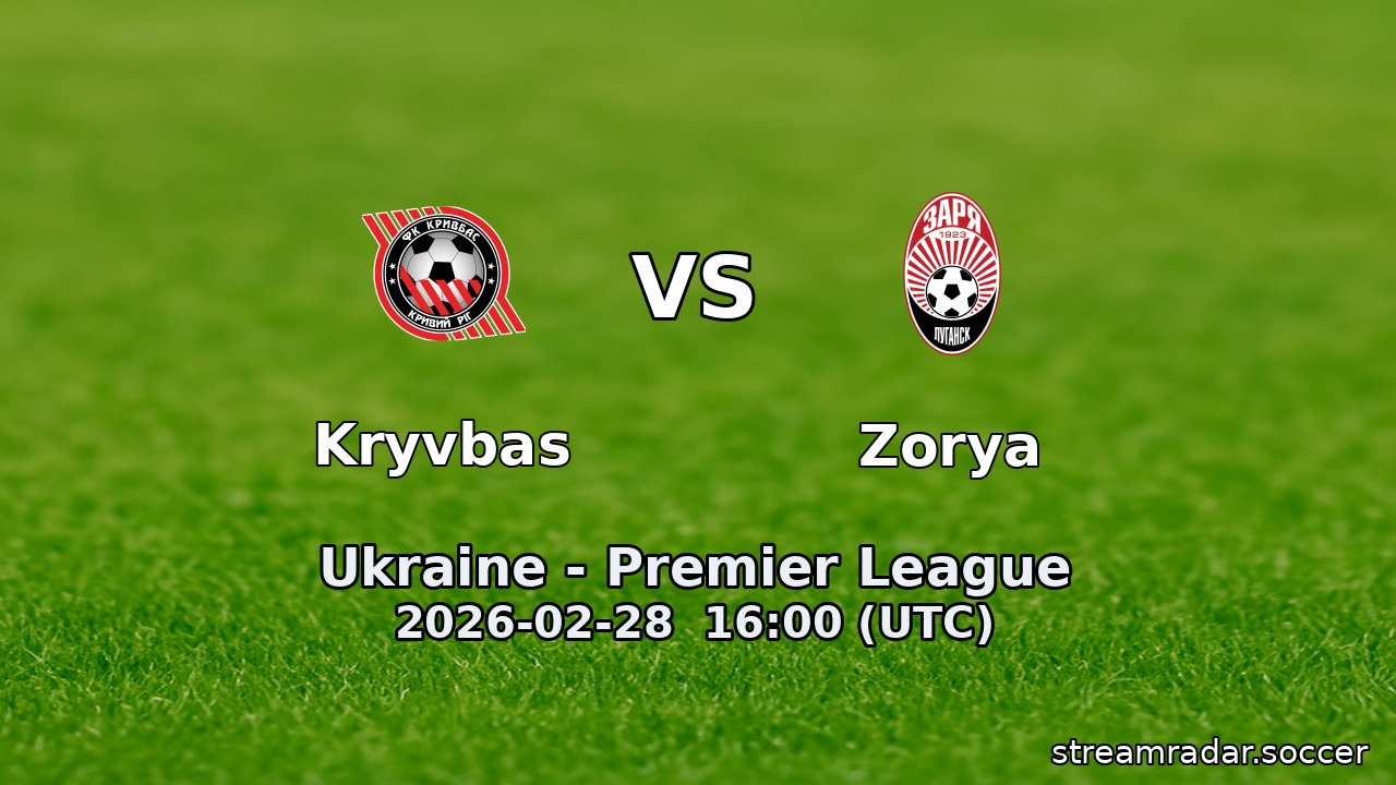 Kryvbas vs Zorya