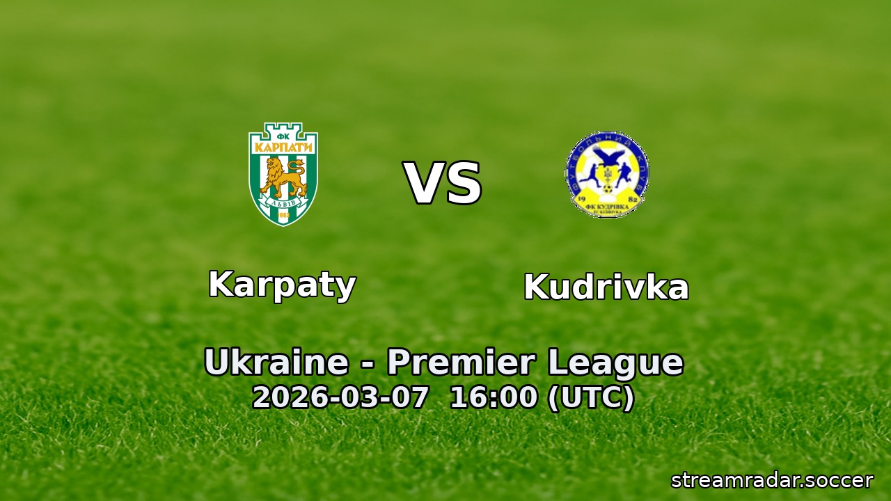 Karpaty vs Kudrivka