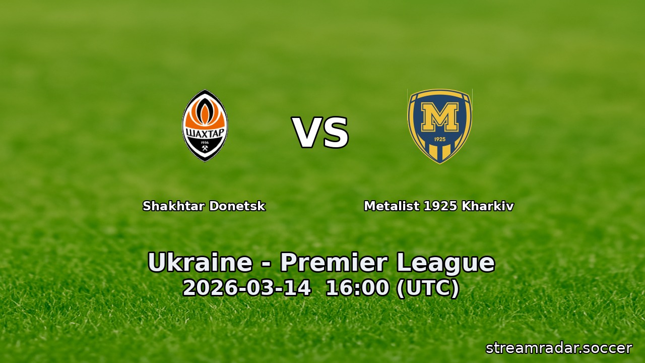 Shakhtar Donetsk vs Metalist 1925 Kharkiv