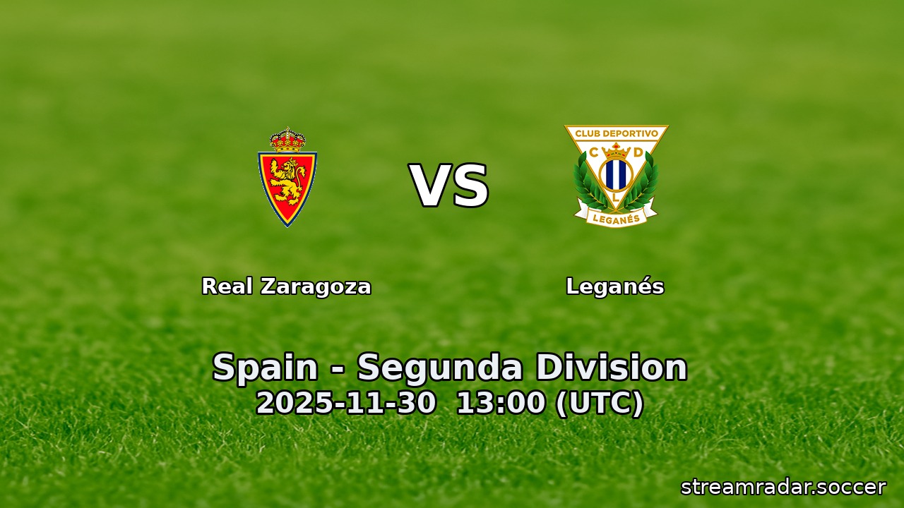 Real Zaragoza vs Leganés