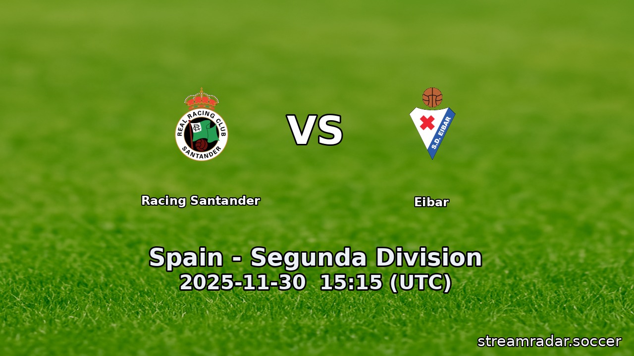 Racing Santander vs Eibar
