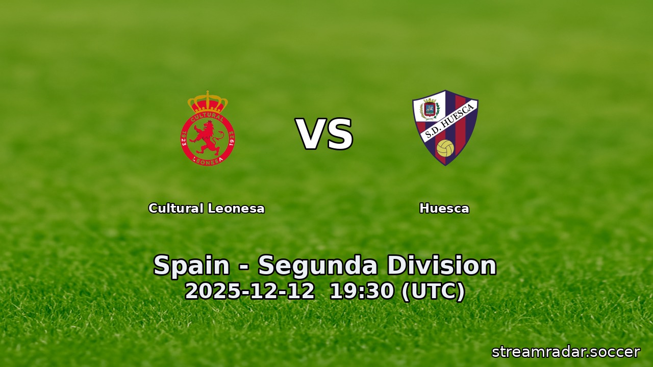 Cultural Leonesa vs Huesca