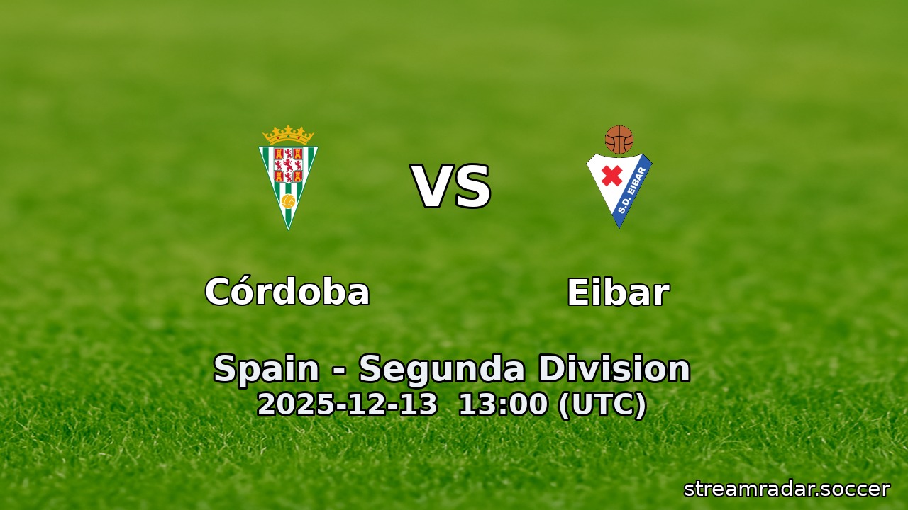 Córdoba vs Eibar