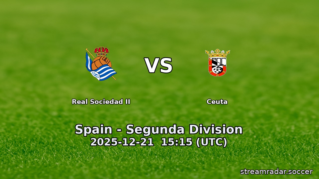 Real Sociedad II vs Ceuta