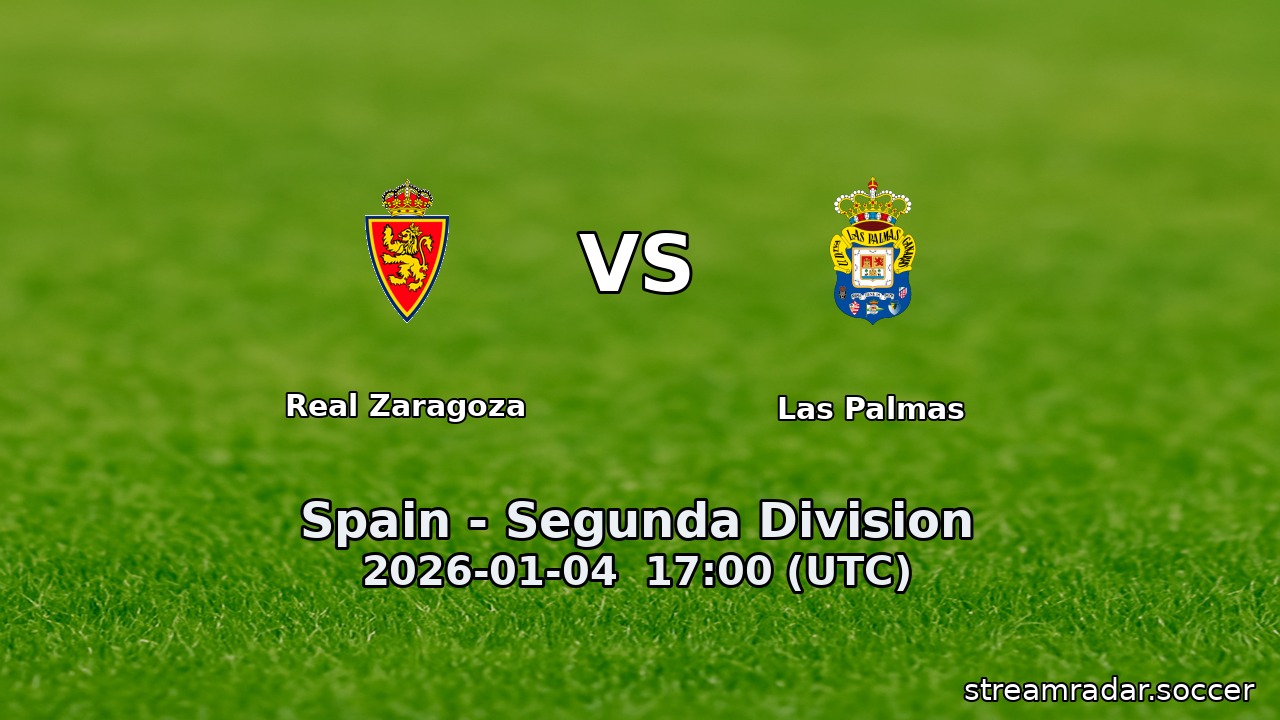 Real Zaragoza vs Las Palmas