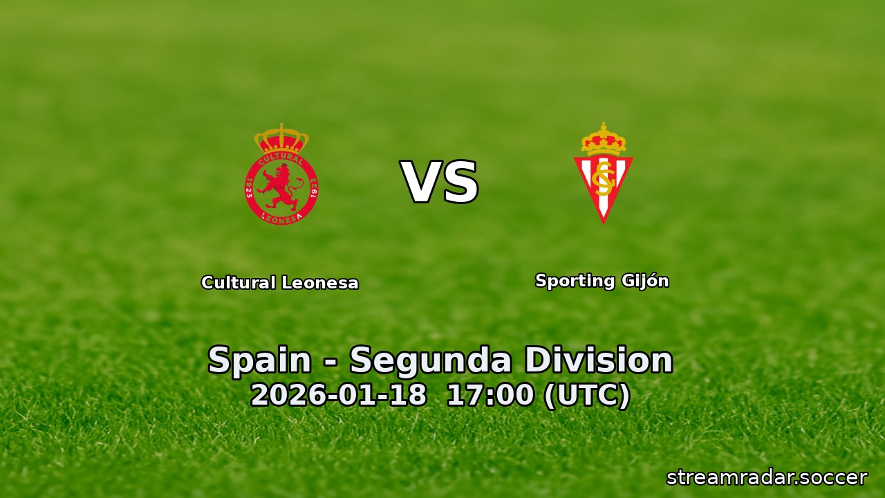 Cultural Leonesa vs Sporting Gijón