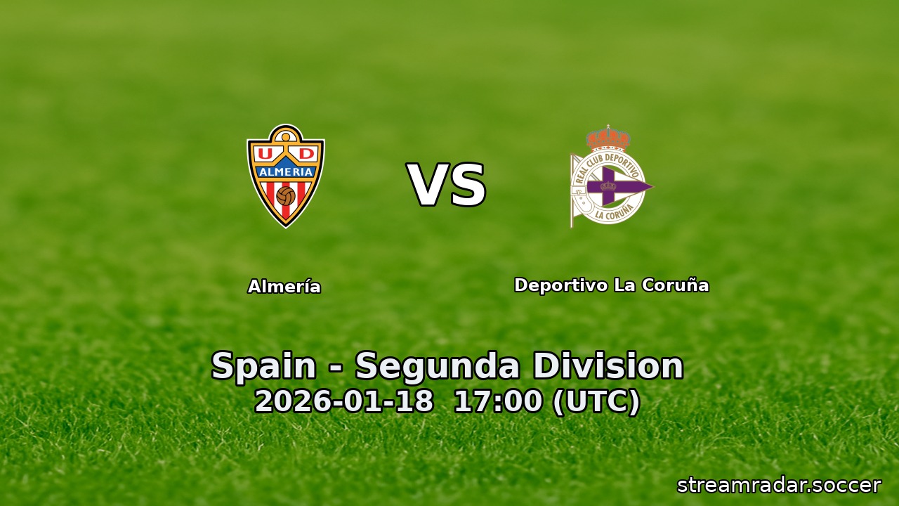 Almería vs Deportivo La Coruña