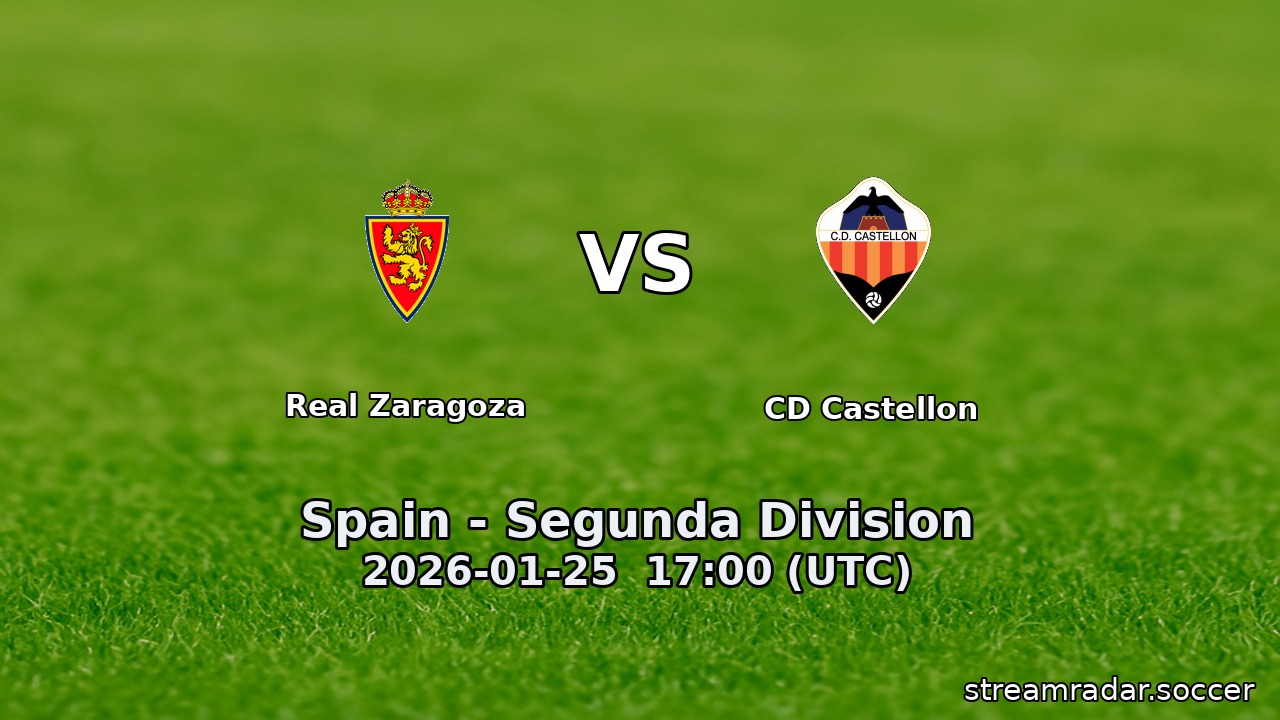 Real Zaragoza vs CD Castellon