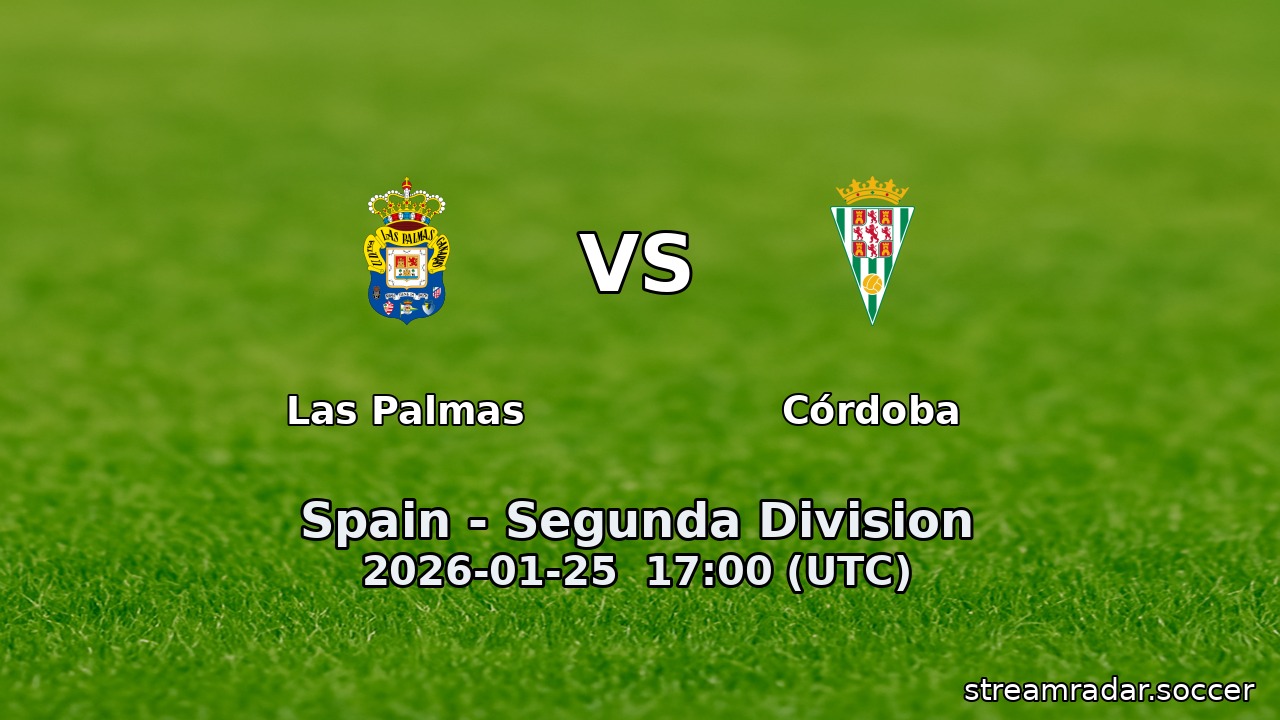 Las Palmas vs Córdoba