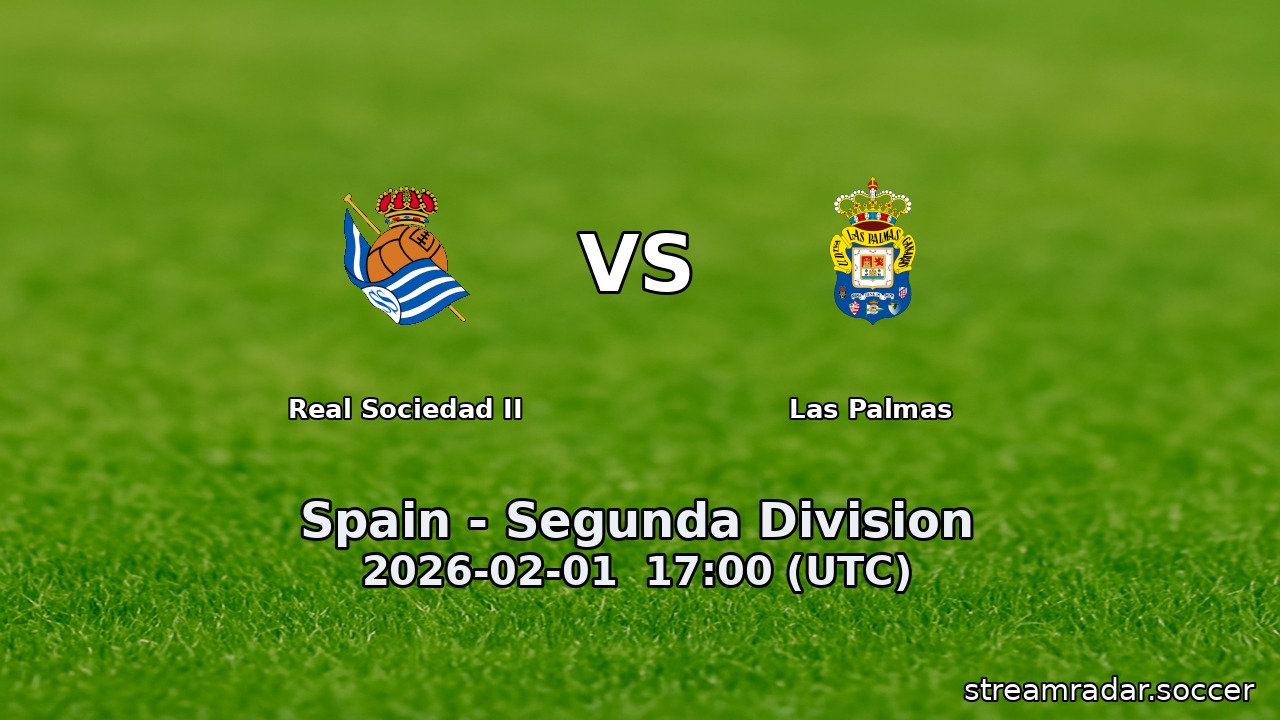 Real Sociedad II vs Las Palmas