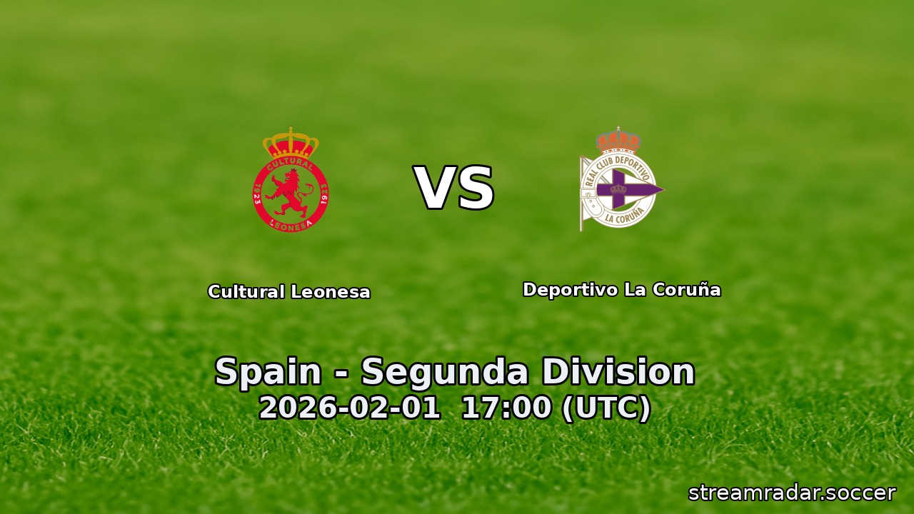 Cultural Leonesa vs Deportivo La Coruña