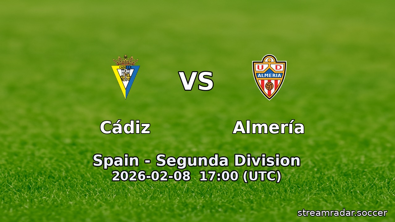 Cádiz vs Almería
