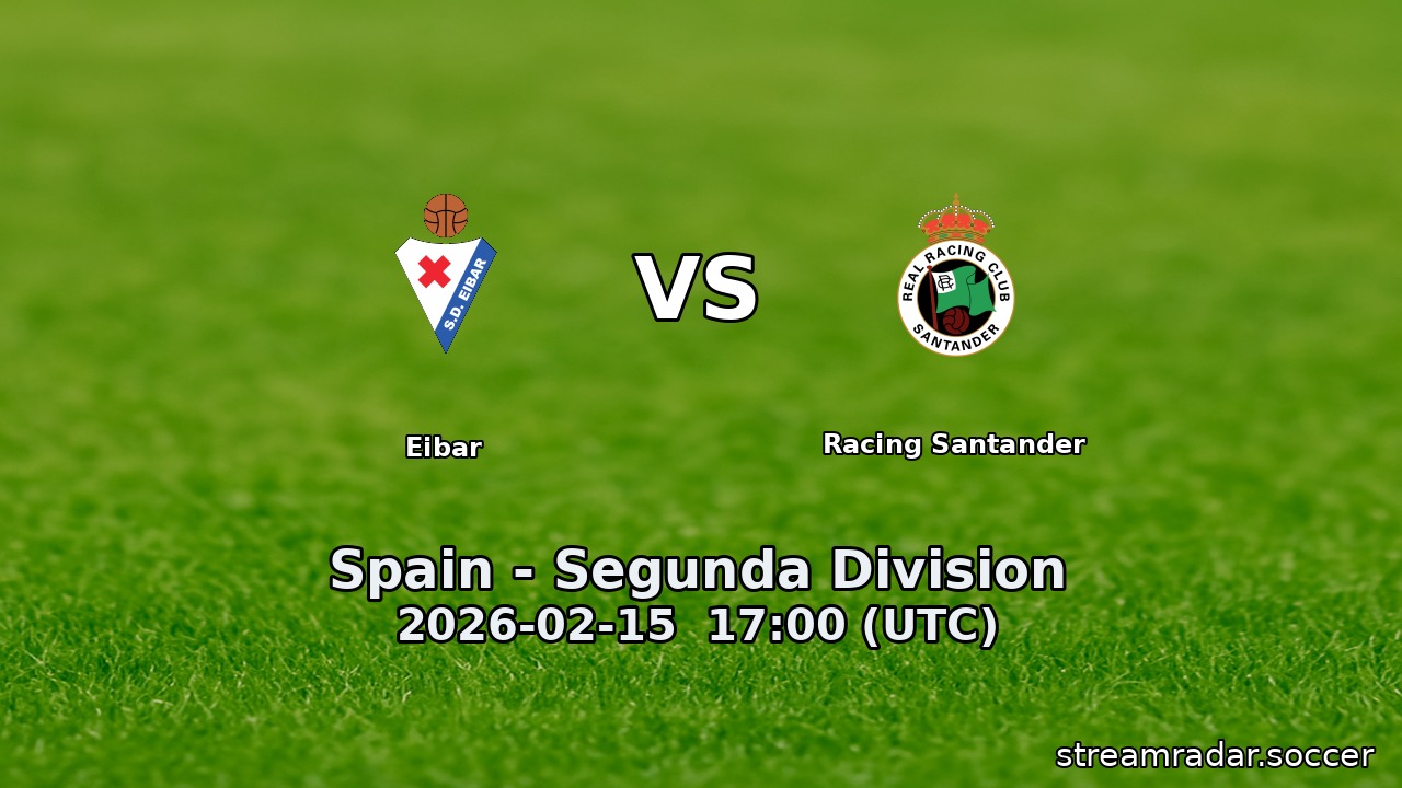 Eibar vs Racing Santander
