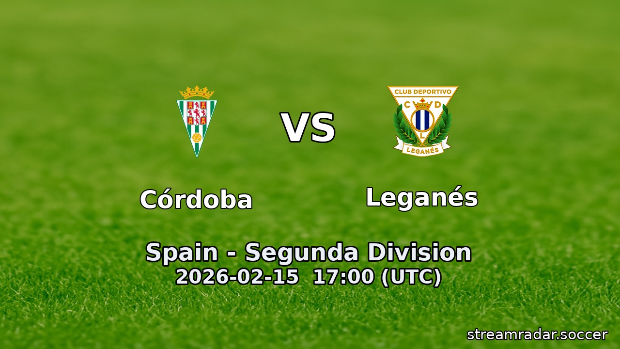 Córdoba vs Leganés