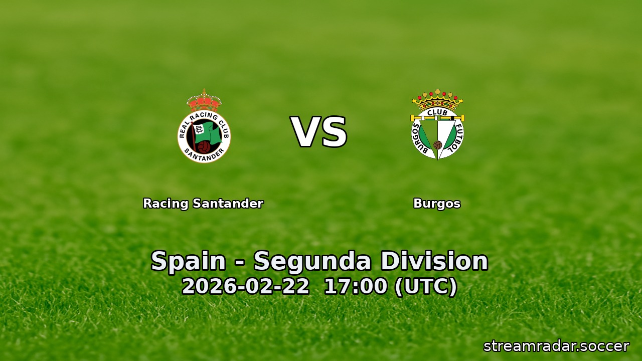 Racing Santander vs Burgos
