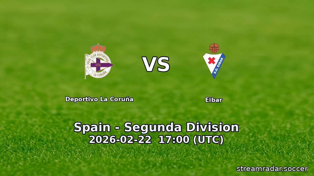 Deportivo La Coruña vs Eibar