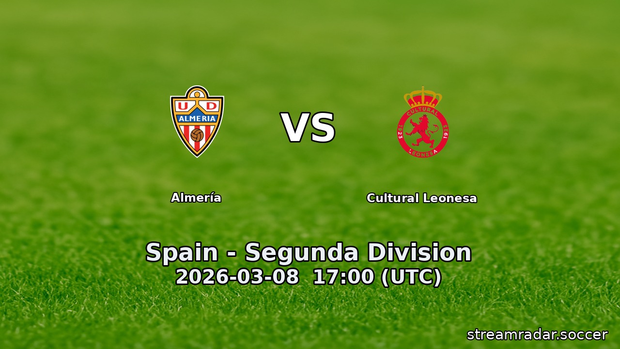 Almería vs Cultural Leonesa