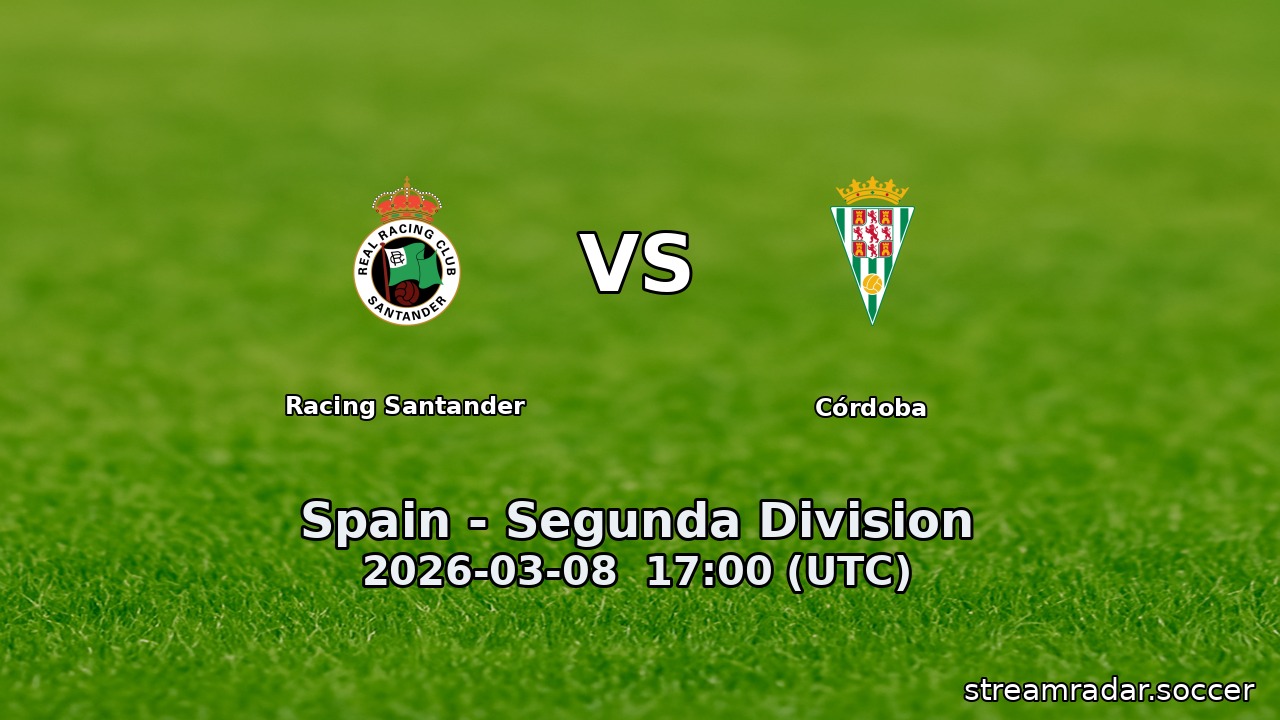 Racing Santander vs Córdoba