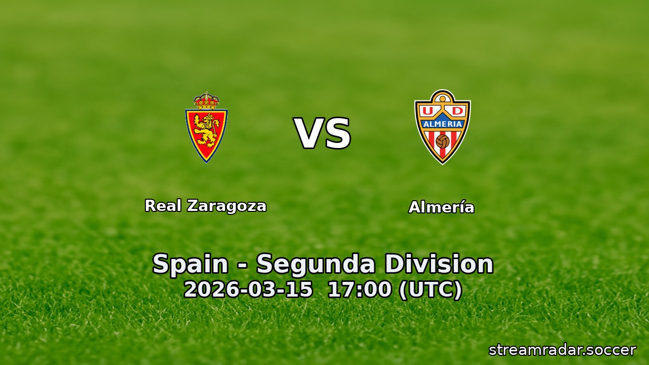 Real Zaragoza vs Almería