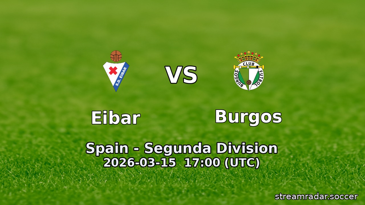 Eibar vs Burgos