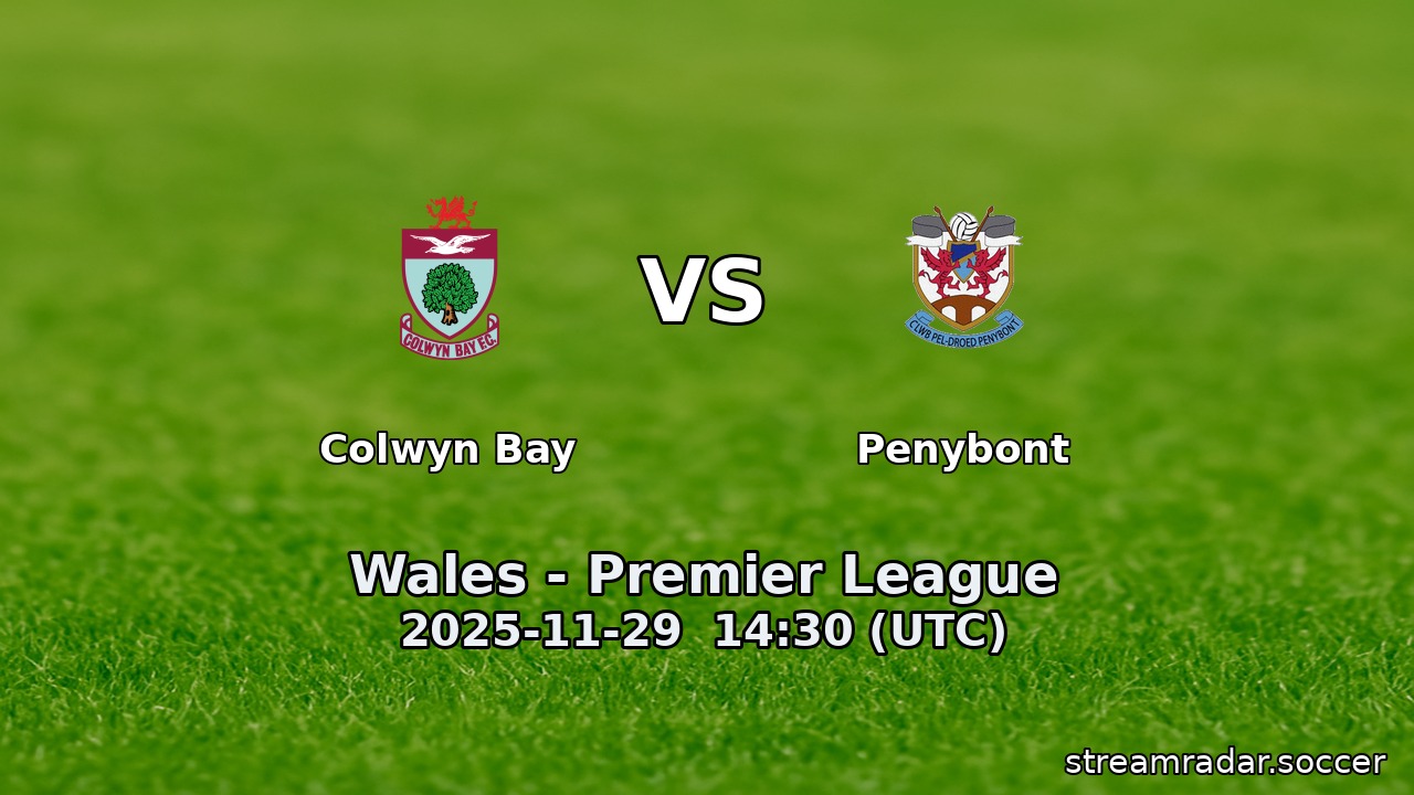 Colwyn Bay vs Penybont