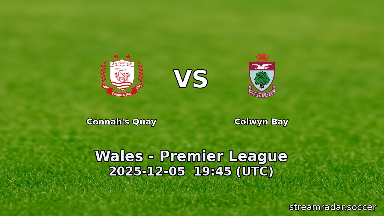 Connah's Quay vs Colwyn Bay