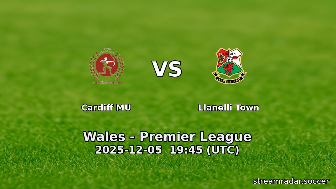 Cardiff MU vs Llanelli Town