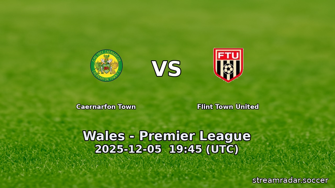 Caernarfon Town vs Flint Town United
