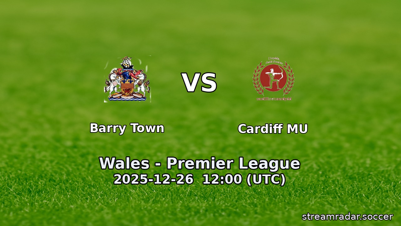 Barry Town vs Cardiff MU