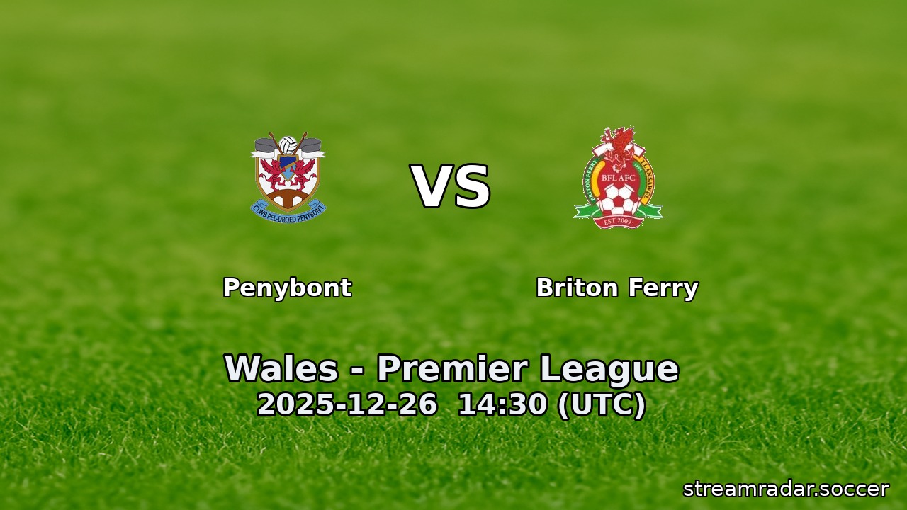 Penybont vs Briton Ferry