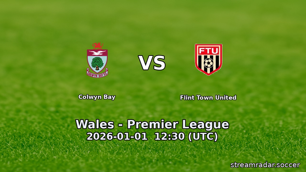 Colwyn Bay vs Flint Town United