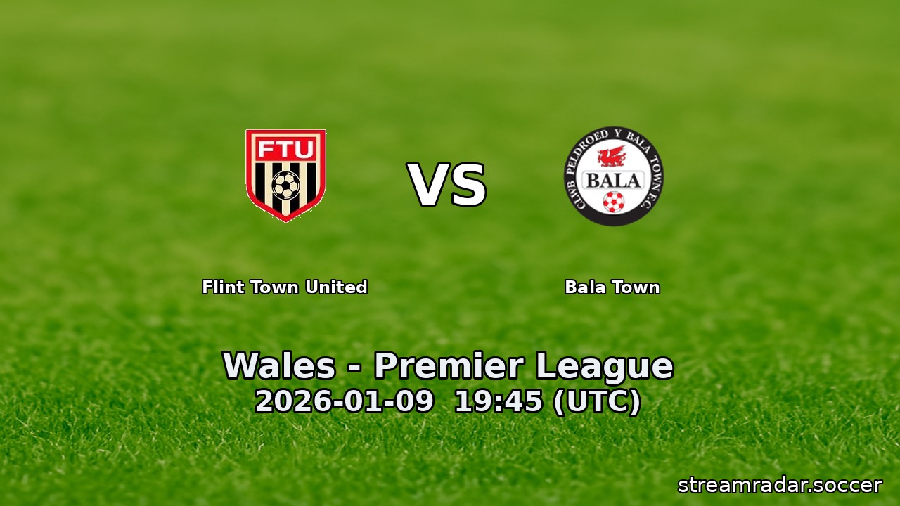 Flint Town United vs Bala Town