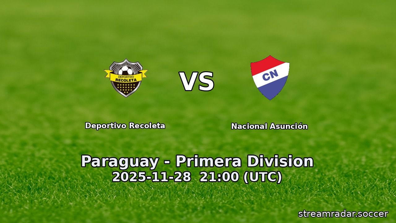 Deportivo Recoleta vs Nacional Asunción