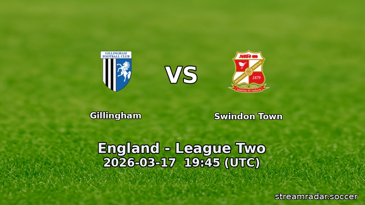 Gillingham vs Swindon Town
