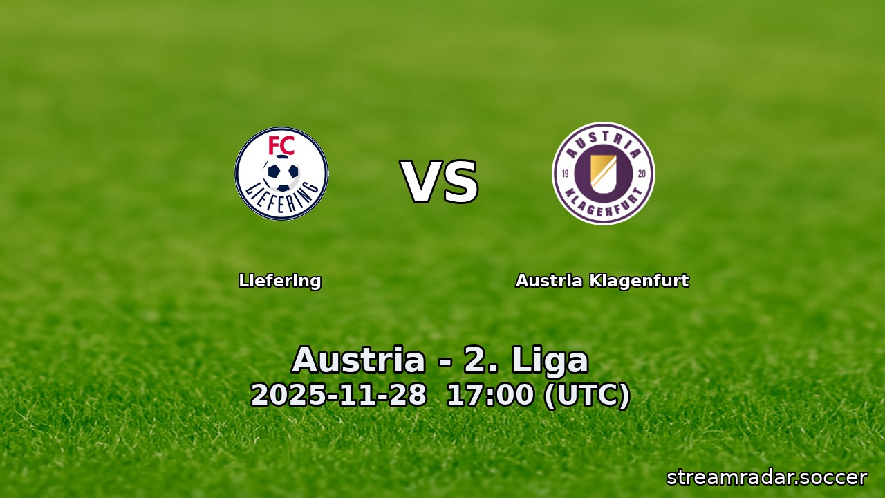 Liefering vs Austria Klagenfurt