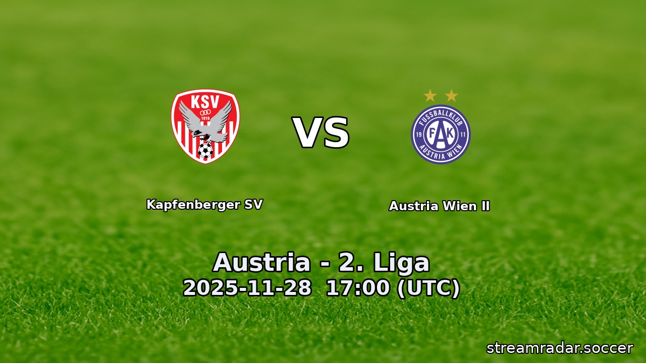 Kapfenberger SV vs Austria Wien II