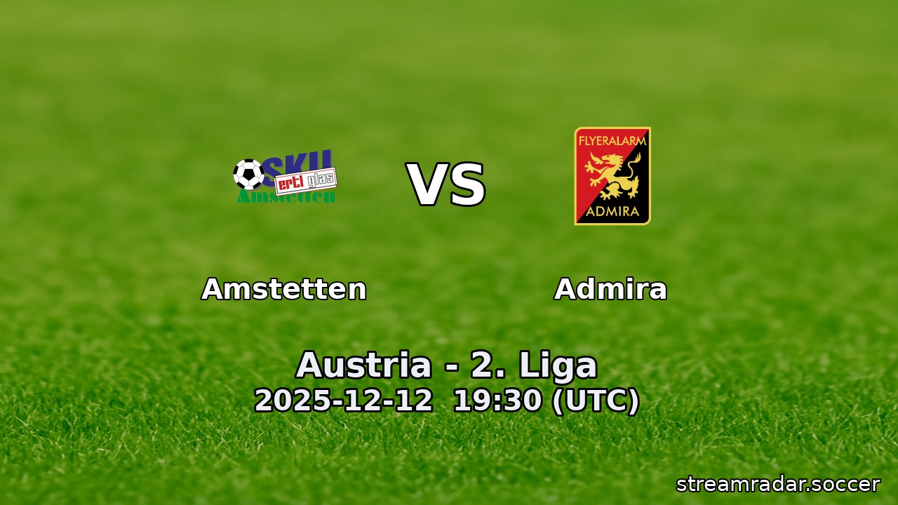 Amstetten vs Admira