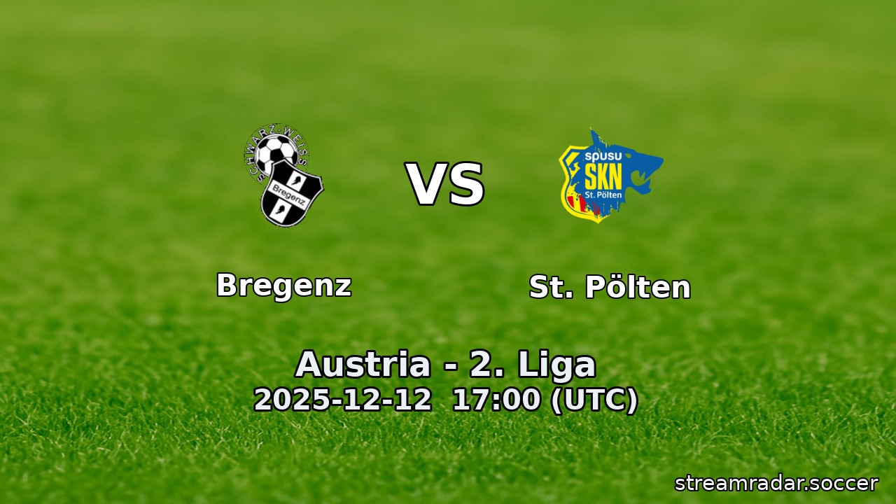 Bregenz vs St. Pölten