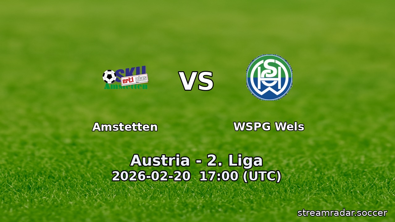 Amstetten vs WSPG Wels